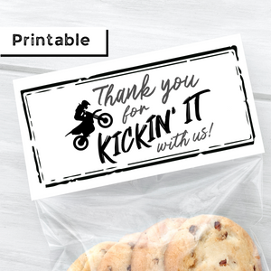 Thank You For Kickin' It With Us - Motocross Bag Topper