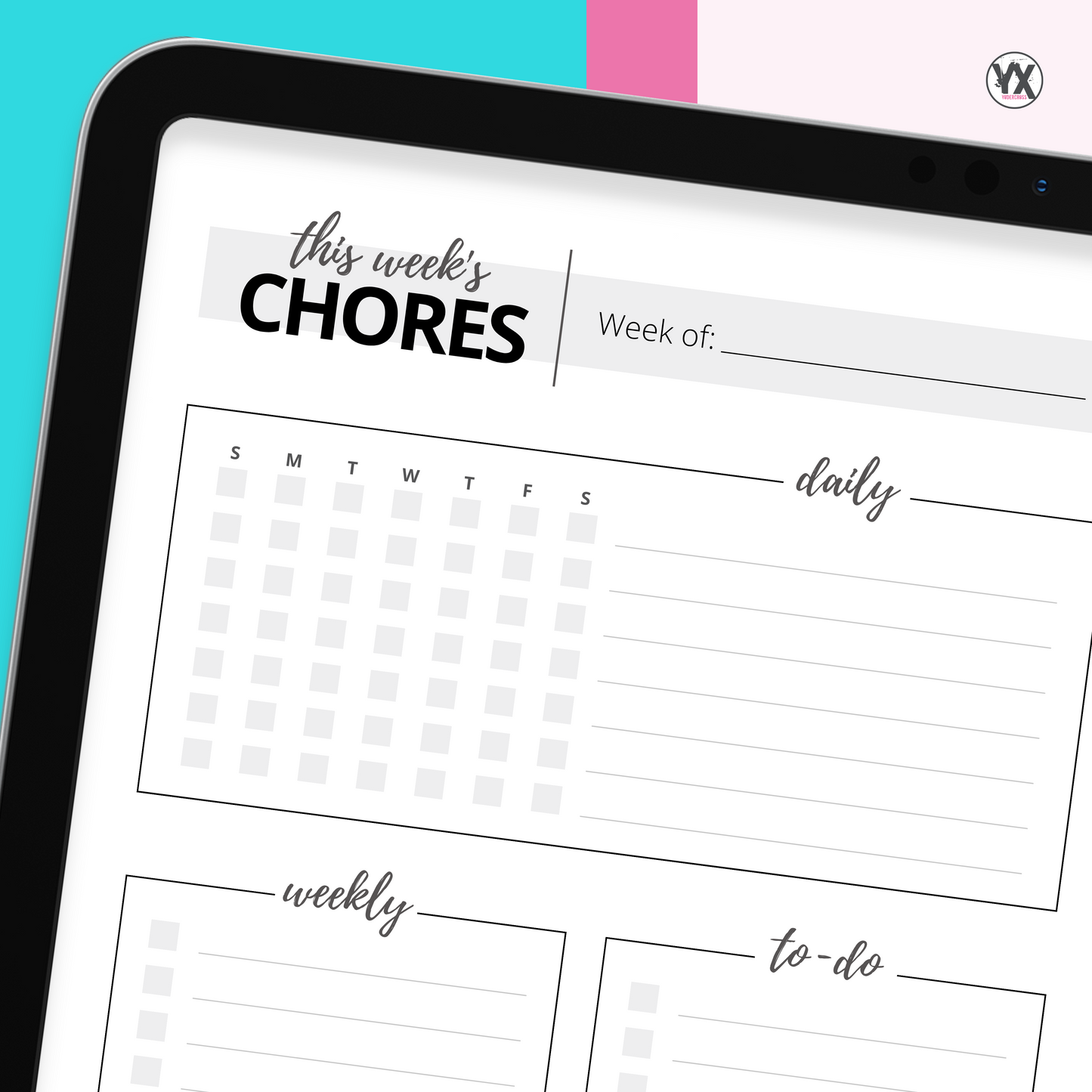 Weekly Chore Chart PDF