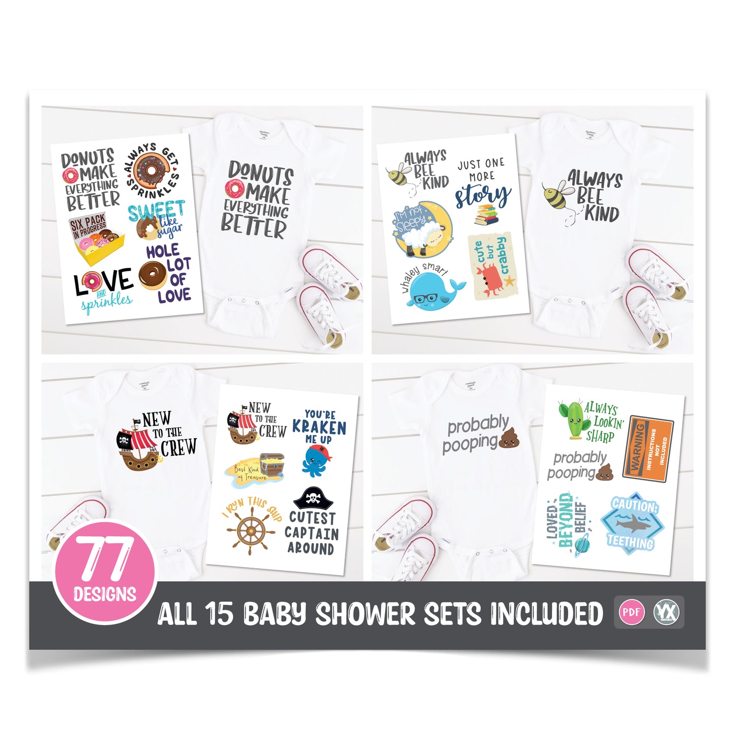 Entire Baby Shower Collection (All 15 Digital Sets)