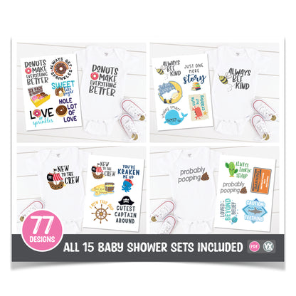 Entire Baby Shower Collection (All 15 Digital Sets)