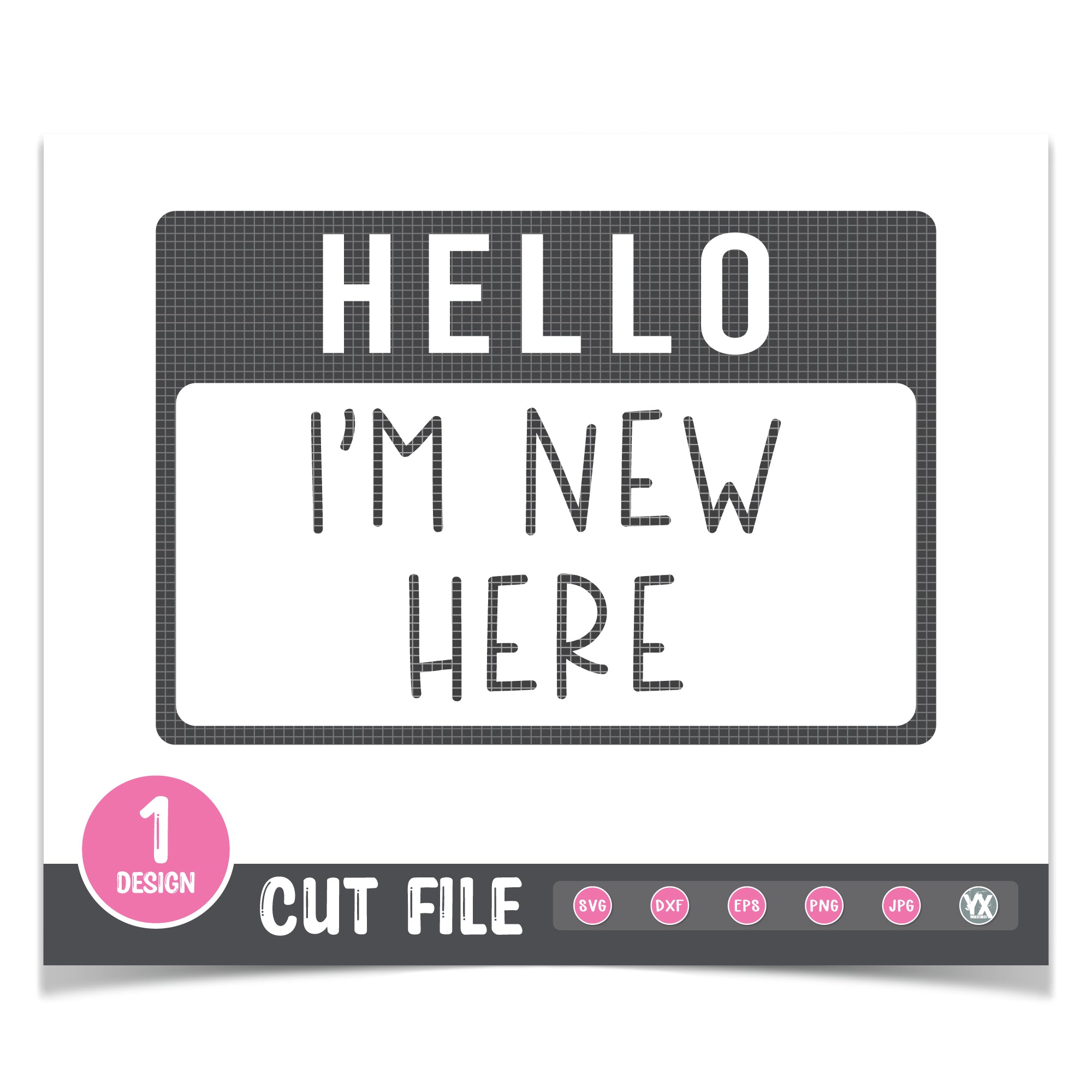 Hello, I'm New Here SVG