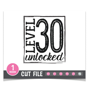 Level 30 Unlocked SVG
