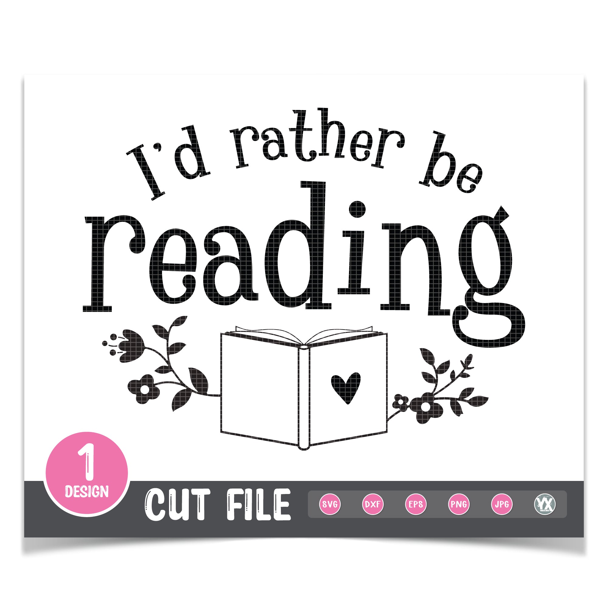 I'd Rather Be Reading SVG