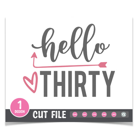 Hello 30 SVG
