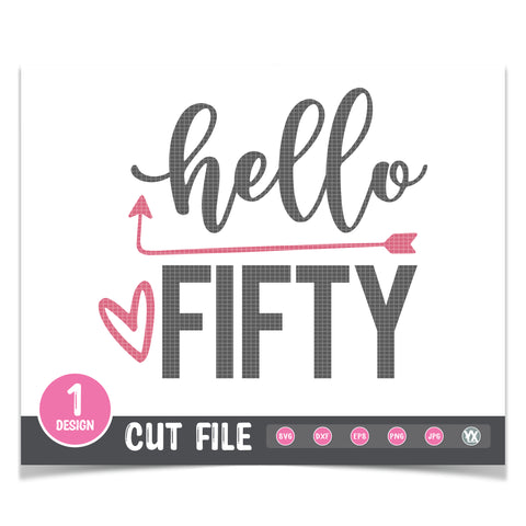 Hello 50 SVG