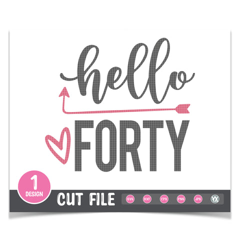Hello Forty SVG