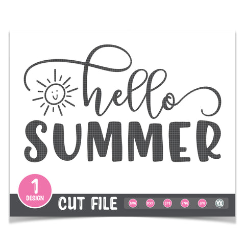 Hello Summer SVG