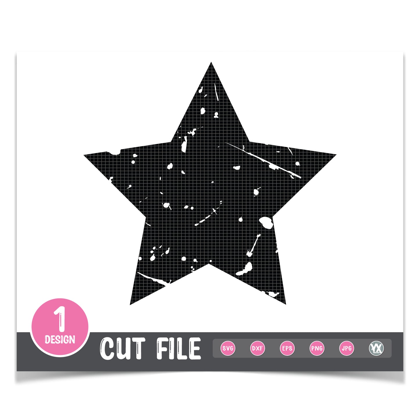 Grunge Star SVG
