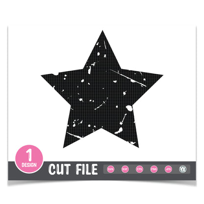 Grunge Star SVG