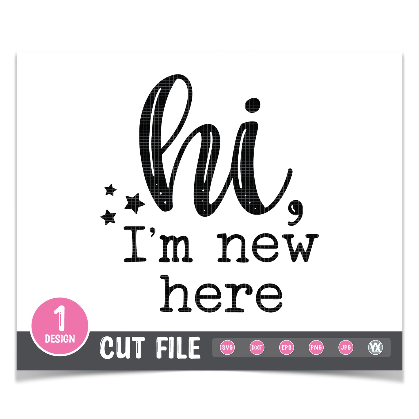 Hi, I'm New Here SVG