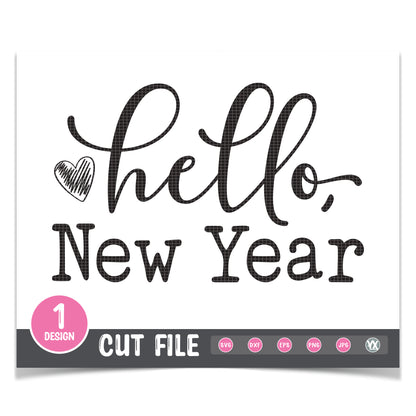 Hello, New Year SVG