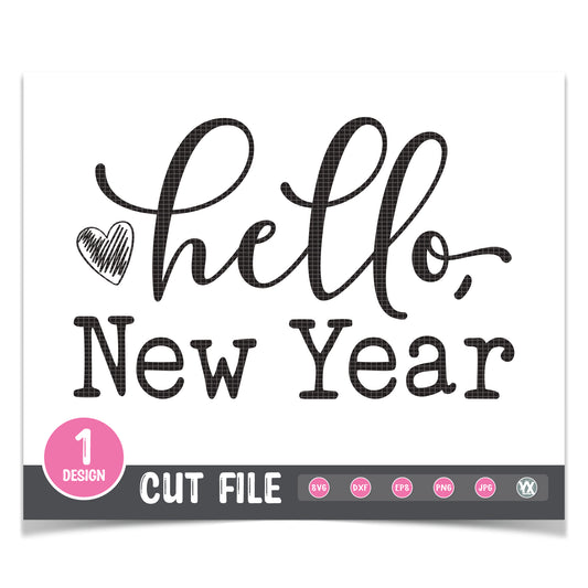 Hello, New Year SVG
