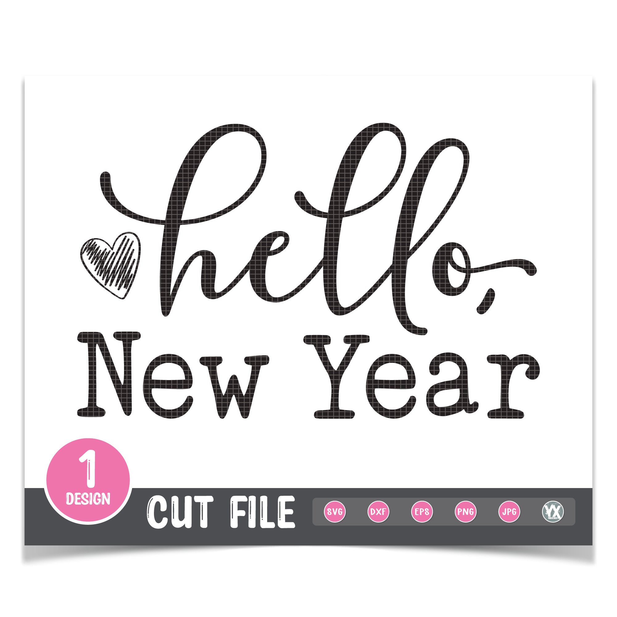 Hello, New Year SVG