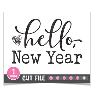 Hello, New Year SVG