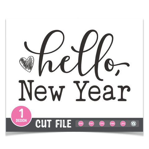 Hello, New Year SVG