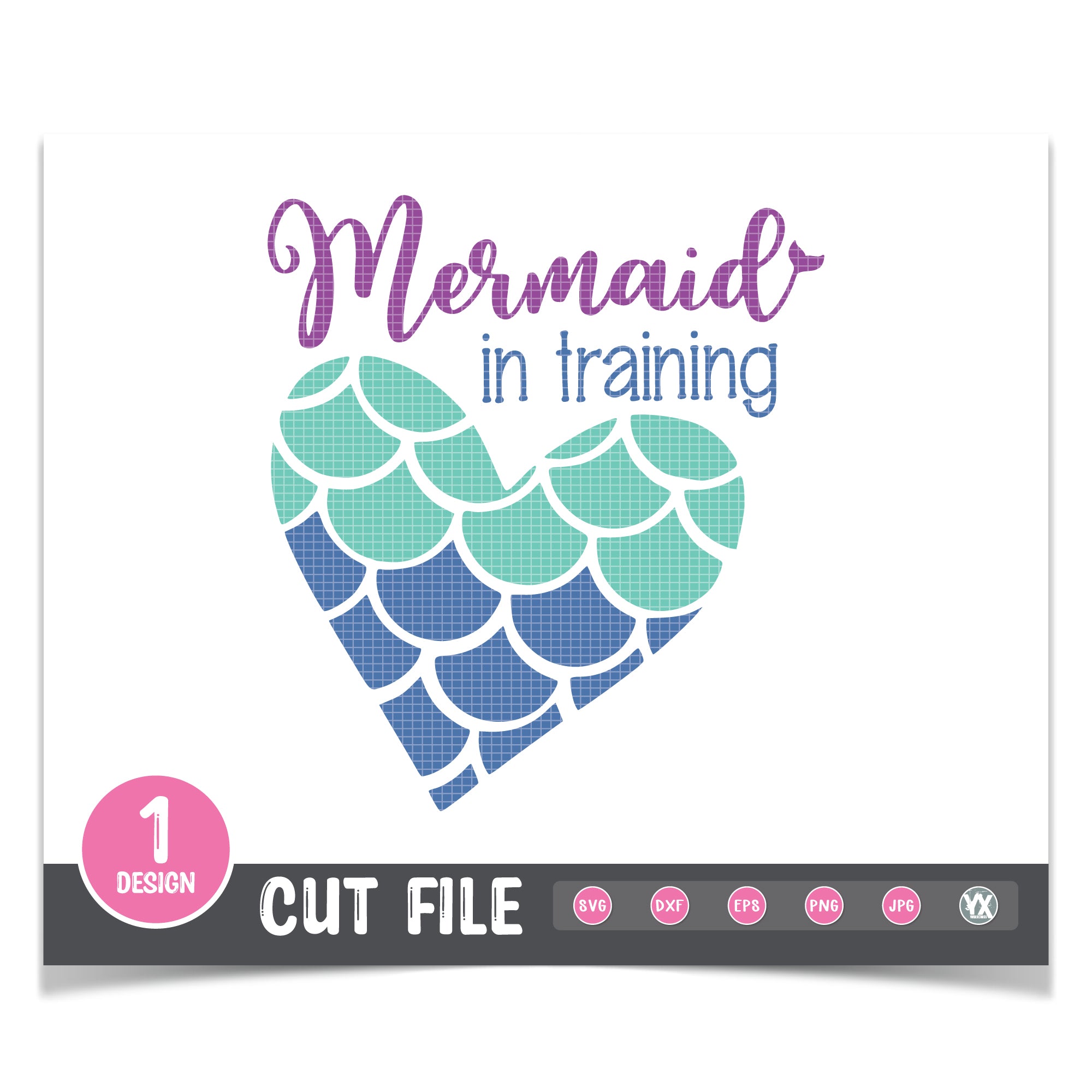 Mermaid in Training SVG