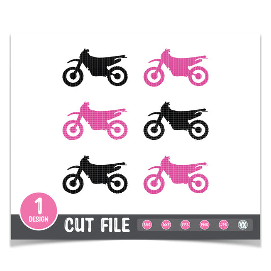 6 Dirtbikes SVG