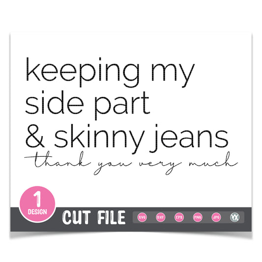 Side Part & Skinny Jeans SVG