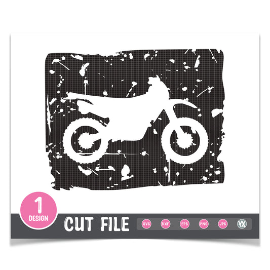 Grunge Dirtbike SVG