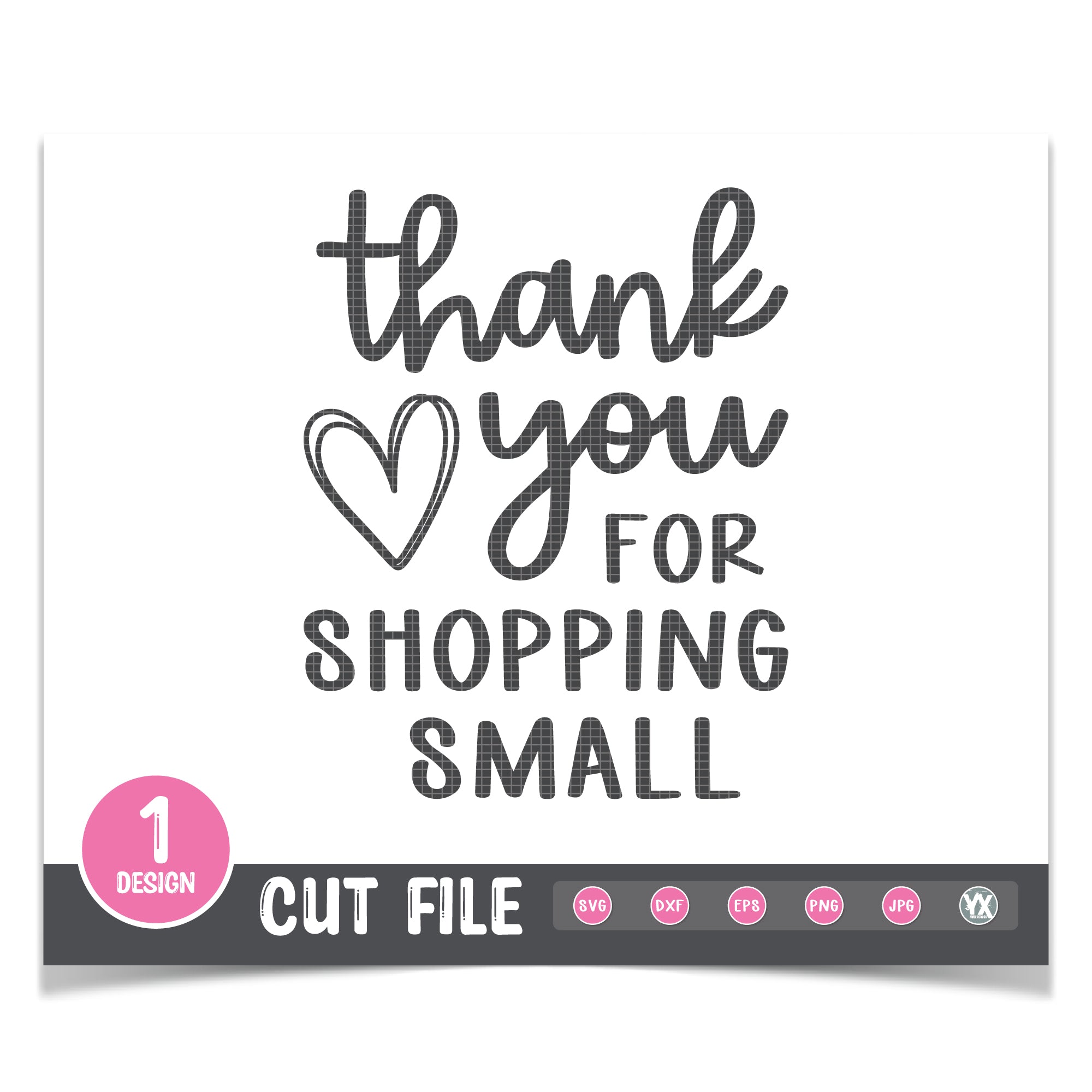 Thank You for Shopping Small SVG