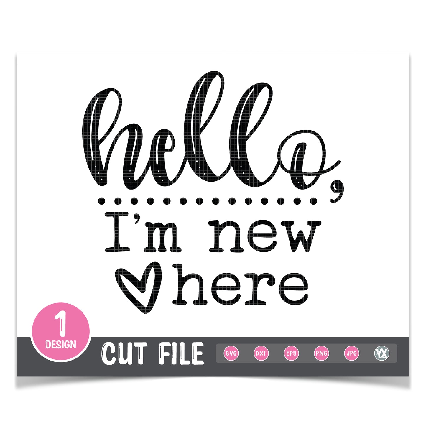 Hello, I'm New Here SVG