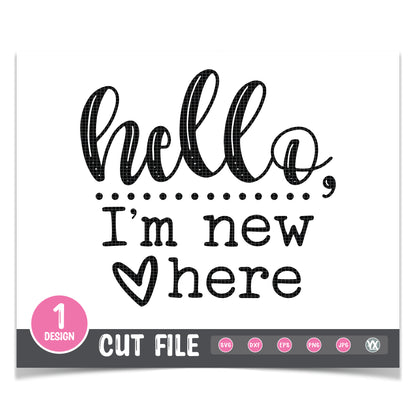 Hello, I'm New Here SVG