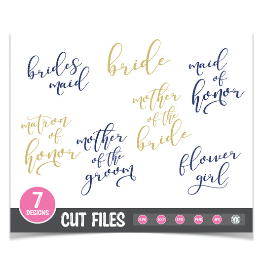 Bridal Party SVG Set
