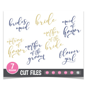 Bridal Party SVG Set