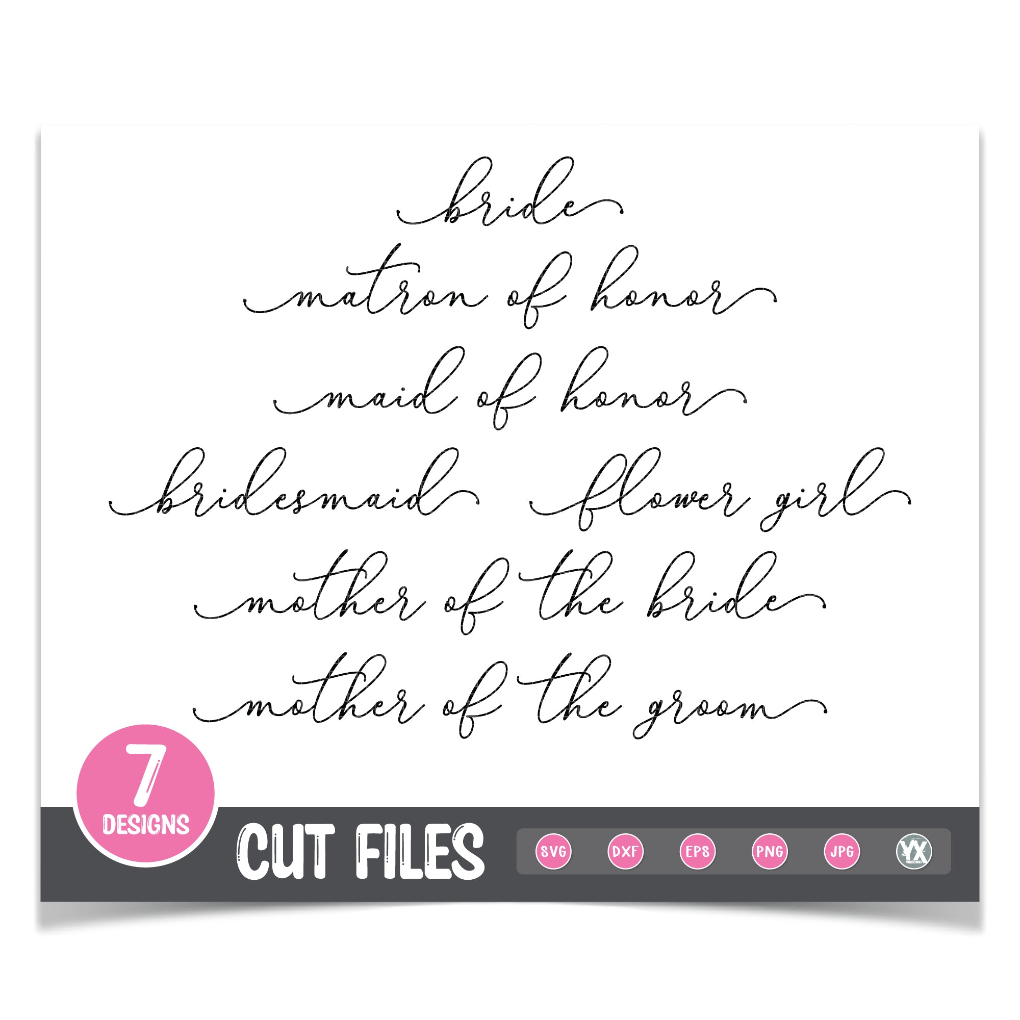 Bridal Party SVG Set