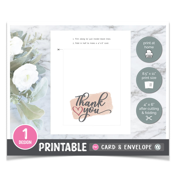Printable Thank You Card