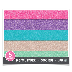 Digital Paper - Mermaid Glitter