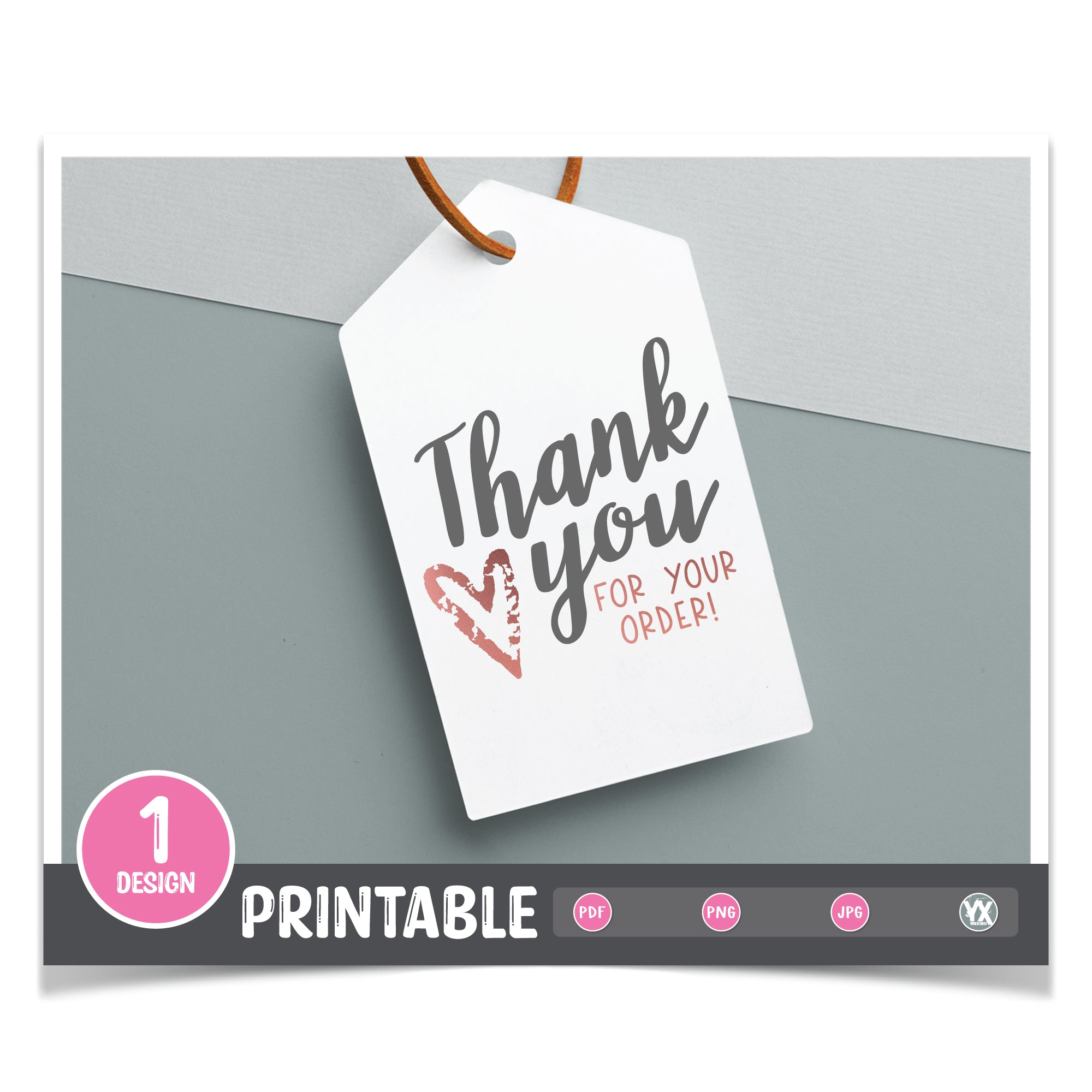 Thank You For Your Order Printable
