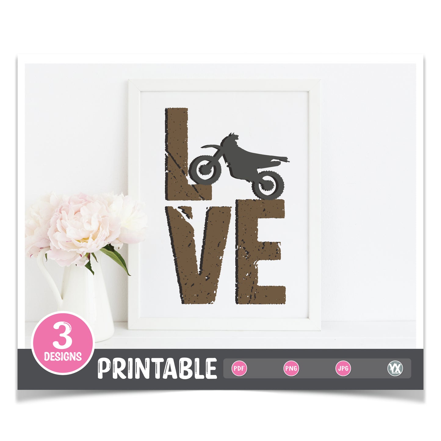 Motocross Nursery Prints - Set of 3