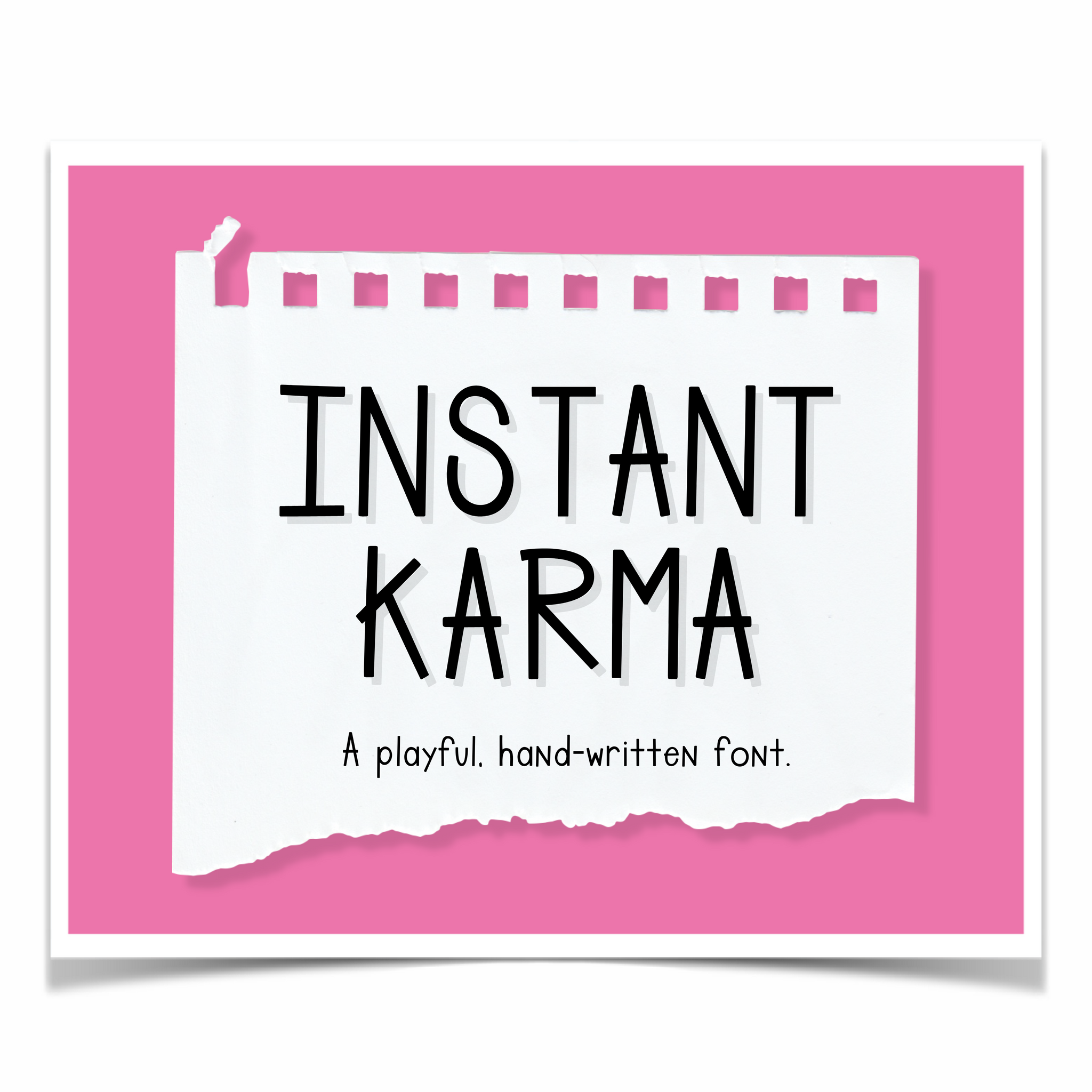 Instant Karma Font