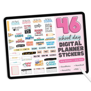 School Teacher Digital Planner Stickers