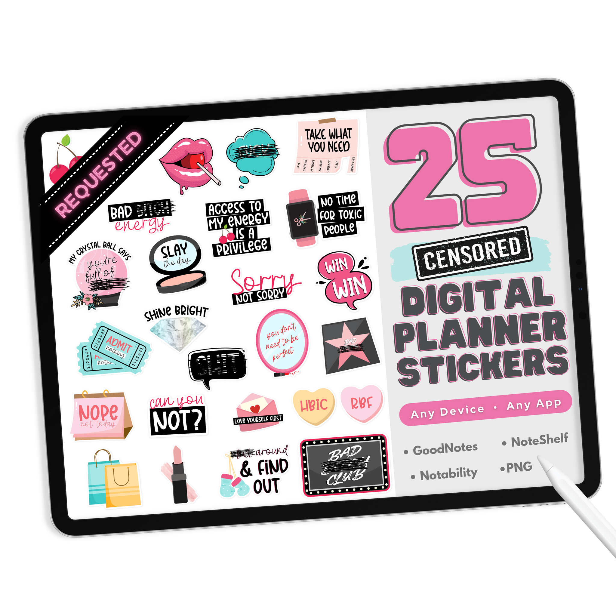 Bad Bitch Energy Digital Stickers