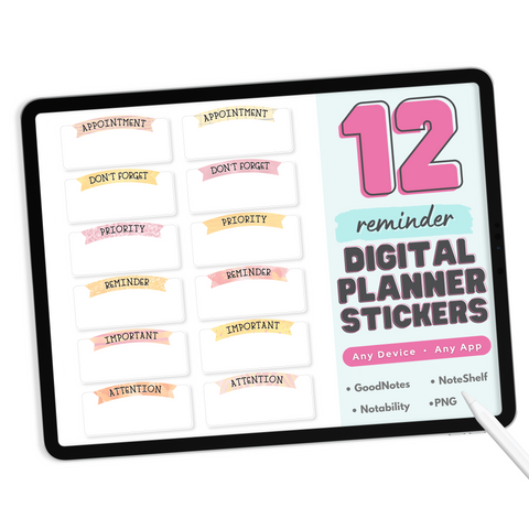 Reminder Digital Stickers