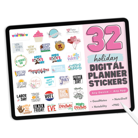 Holiday Digital Planner Stickers