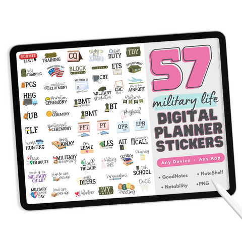 Military Life Digital Stickers
