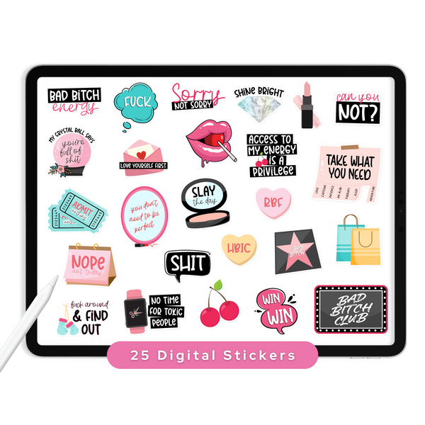 Bad B**** Energy Digital Stickers