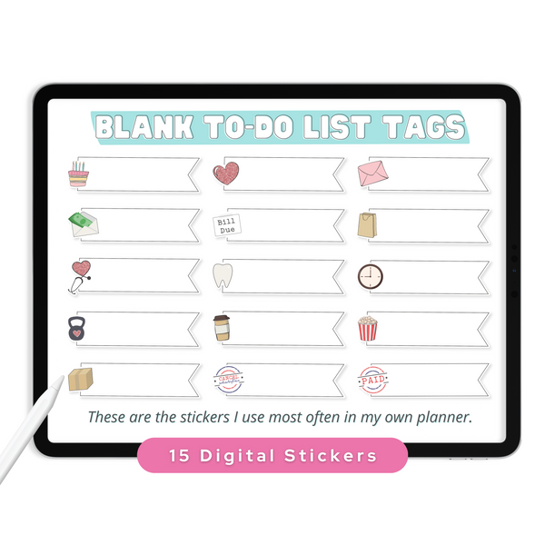 To-Do List Digital Planner Stickers