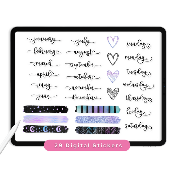 Essential Digital Planner Stickers