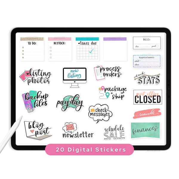 Small Business Digital Planner Stickers