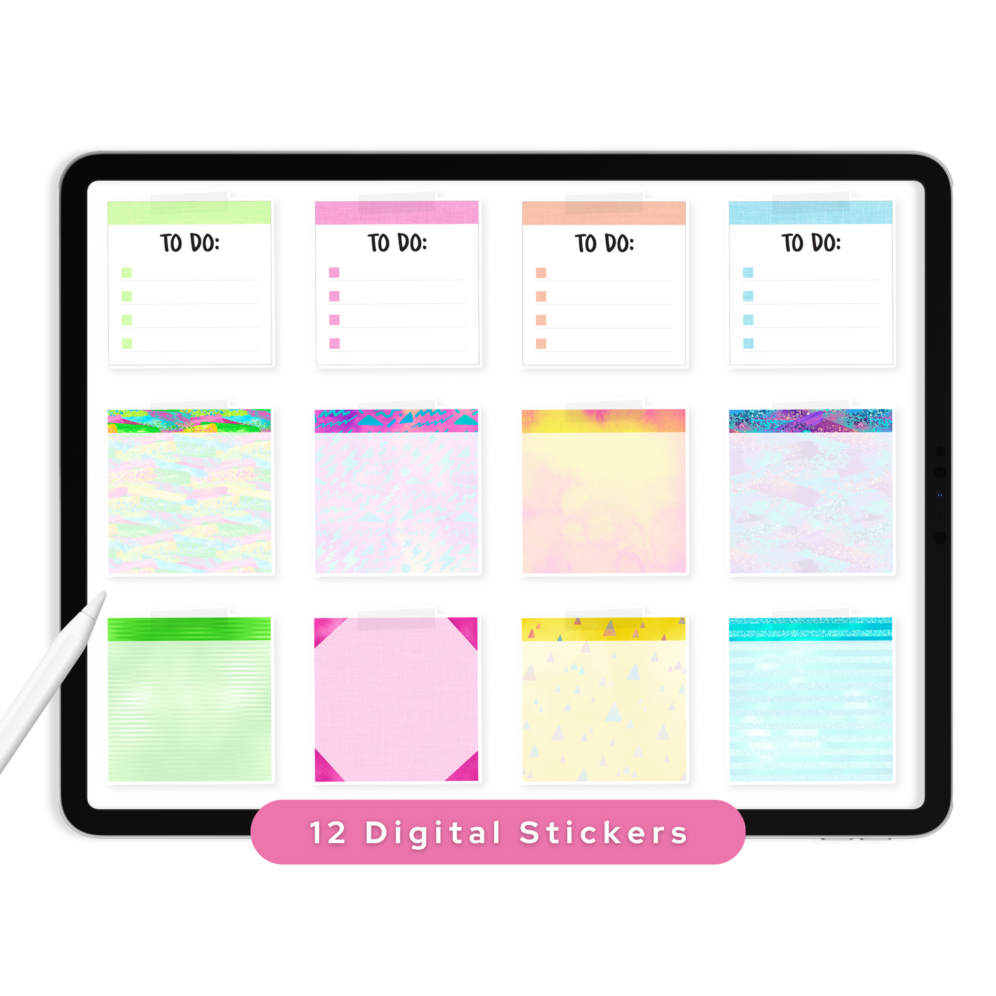 Sticky Notes Digital Planner Stickers