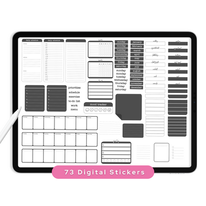 Charcoal Widgets - Planner Stickers