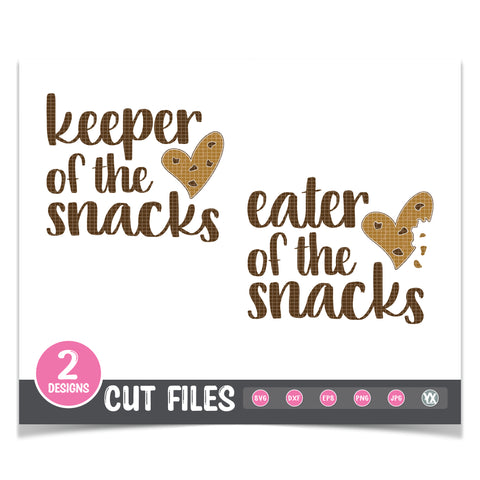 Keeper & Eater of the Snacks - Mommy & Me SVG Set