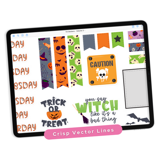 Halloween Digital Planner Stickers