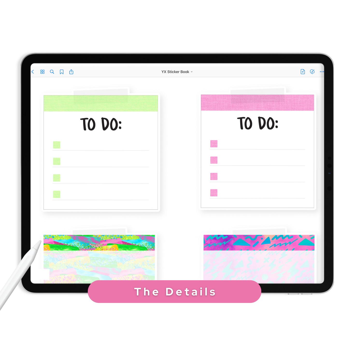 Sticky Notes Digital Planner Stickers