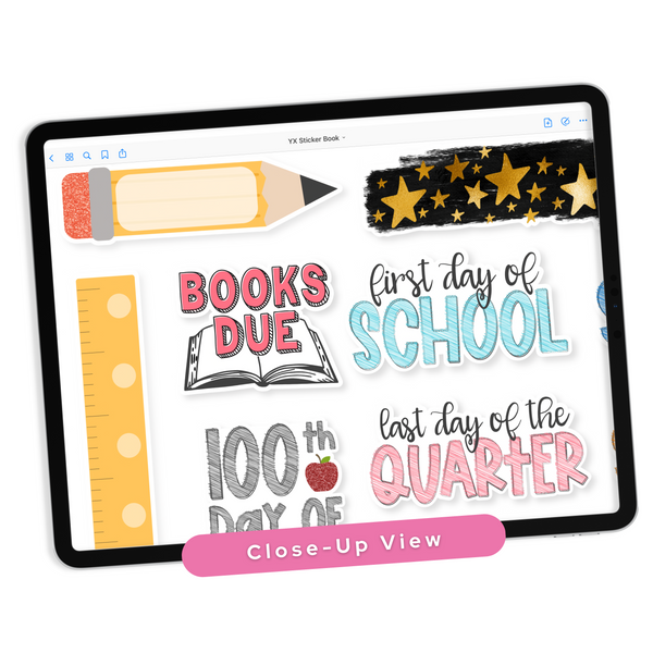 School Digital Planner Stickers