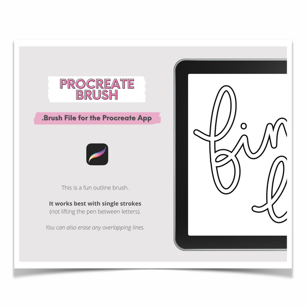 Fine Line Brush for Procreate